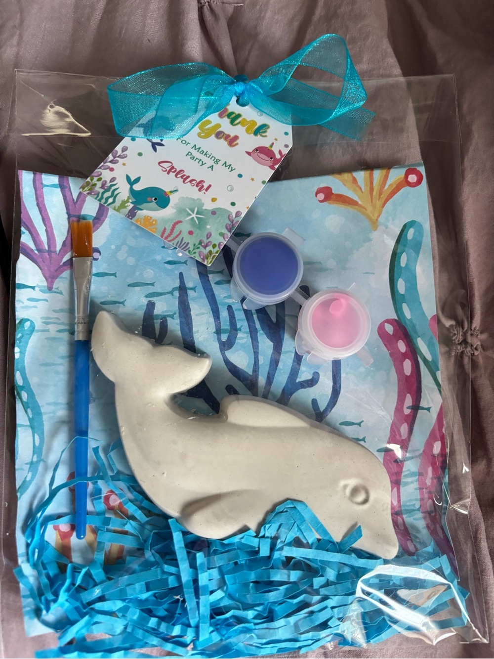 Under the Sea Dolphin Paint Kit - Blue & Pink
